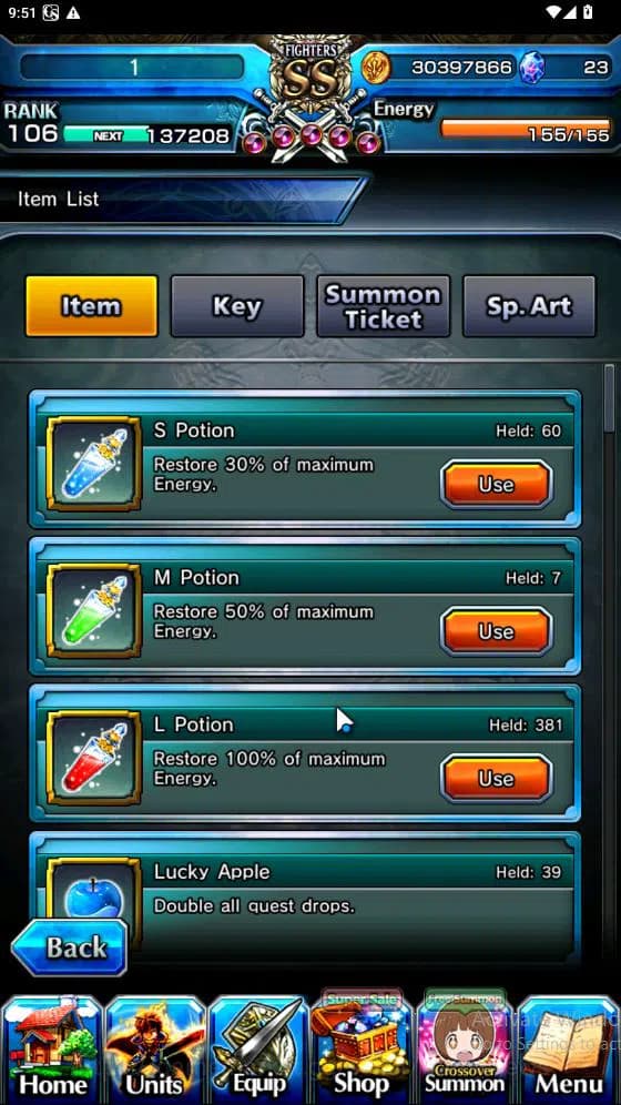 Grand Summoners Accounts Global|Rank 82|15 Ascend[ToumaTW,Paladin Roy,Pinna image 4