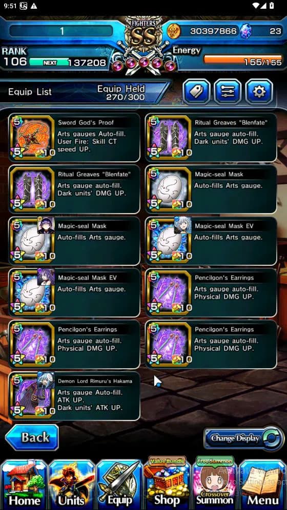 Grand Summoners Accounts Global|Rank 82|15 Ascend[ToumaTW,Paladin Roy,Pinna image 5