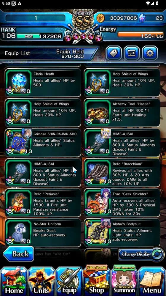 Grand Summoners Accounts Global|Rank 82|15 Ascend[ToumaTW,Paladin Roy,Pinna image 8