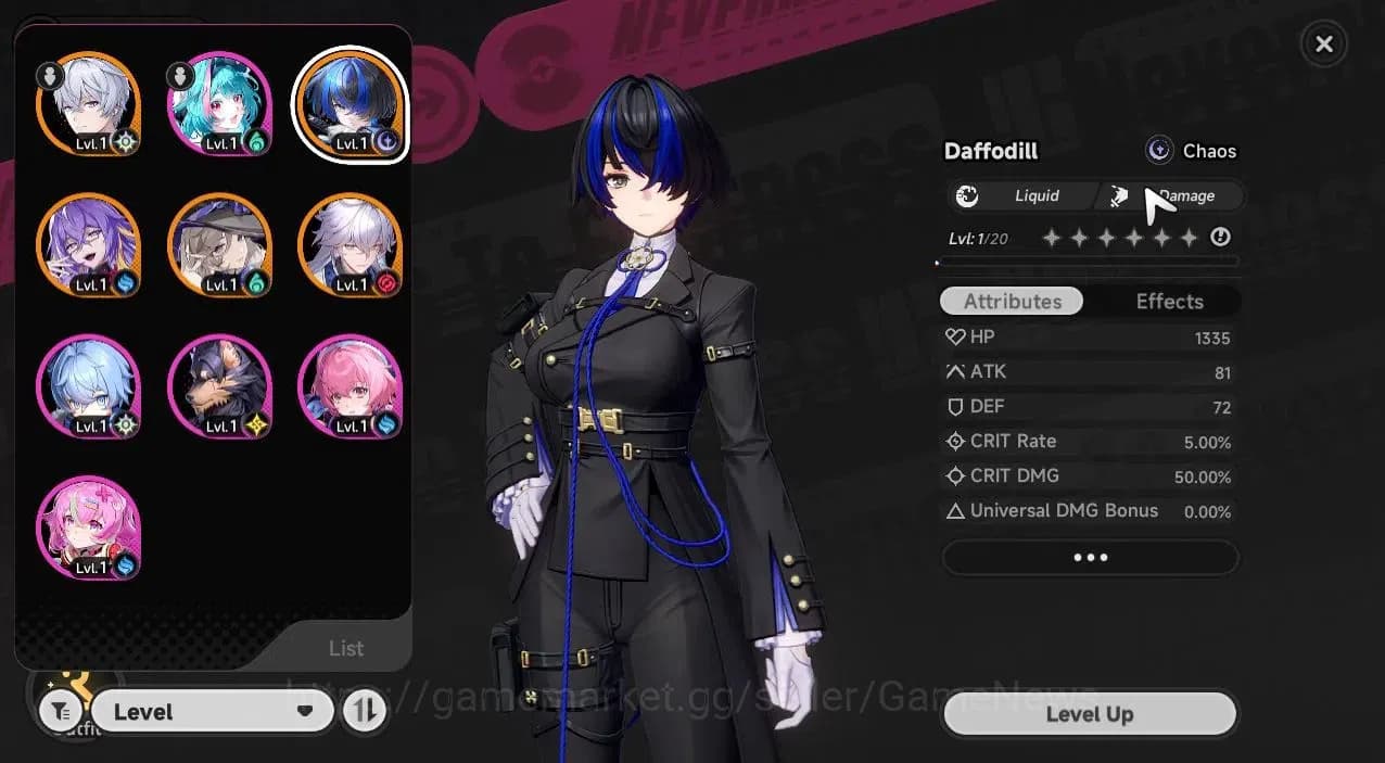 Neverness to Everness Accounts Global EU |HL 3| 4 SSR [Baicang,Daffodill,Fadia,Ji image 1