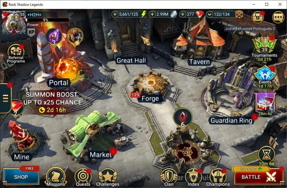 Raid: Shadow Legends Accounts Lv55 1,3M Power|3 Mythic(Komidus,Androc,Tholin)28 image 1