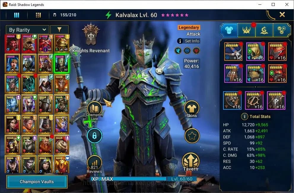 Raid: Shadow Legends Accounts Lv55 1,3M Power|3 Mythic(Komidus,Androc,Tholin)28 image 10