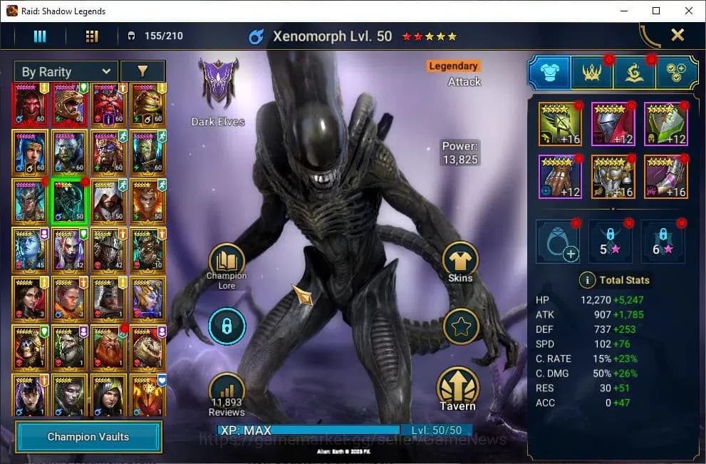 Raid: Shadow Legends Accounts Lv55 1,3M Power|3 Mythic(Komidus,Androc,Tholin)28 image 11