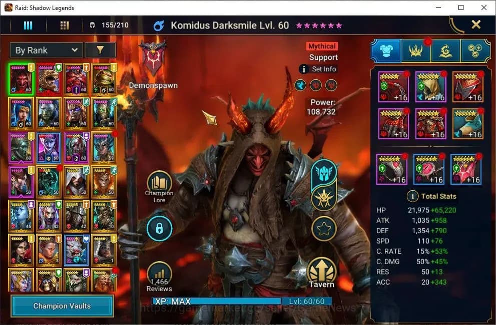 Raid: Shadow Legends Accounts Lv55 1,3M Power|3 Mythic(Komidus,Androc,Tholin)28 image 3