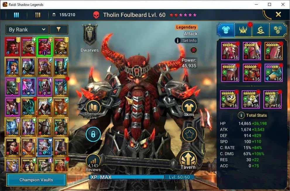 Raid: Shadow Legends Accounts Lv55 1,3M Power|3 Mythic(Komidus,Androc,Tholin)28 image 5