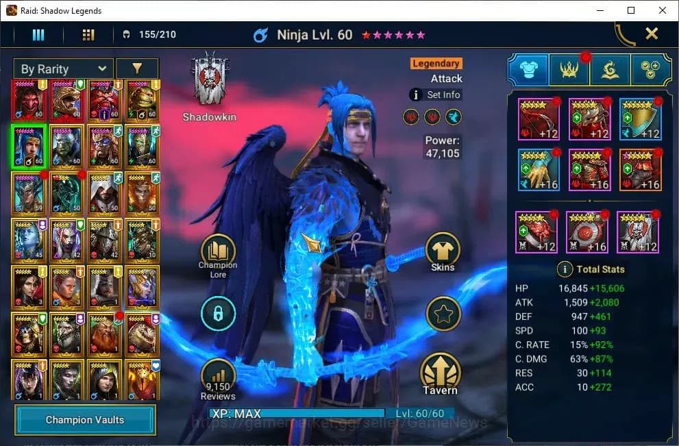 Raid: Shadow Legends Accounts Lv55 1,3M Power|3 Mythic(Komidus,Androc,Tholin)28 image 7