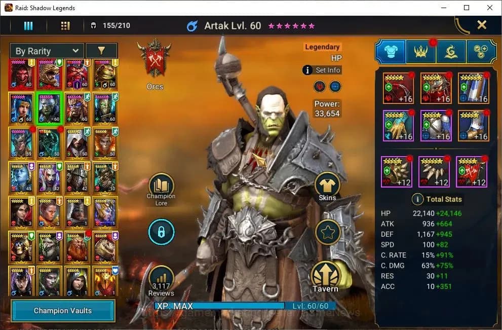 Raid: Shadow Legends Accounts Lv55 1,3M Power|3 Mythic(Komidus,Androc,Tholin)28 image 8