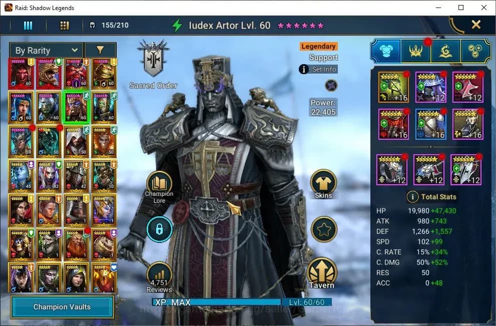 Raid: Shadow Legends Accounts Lv55 1,3M Power|3 Mythic(Komidus,Androc,Tholin)28 image 9