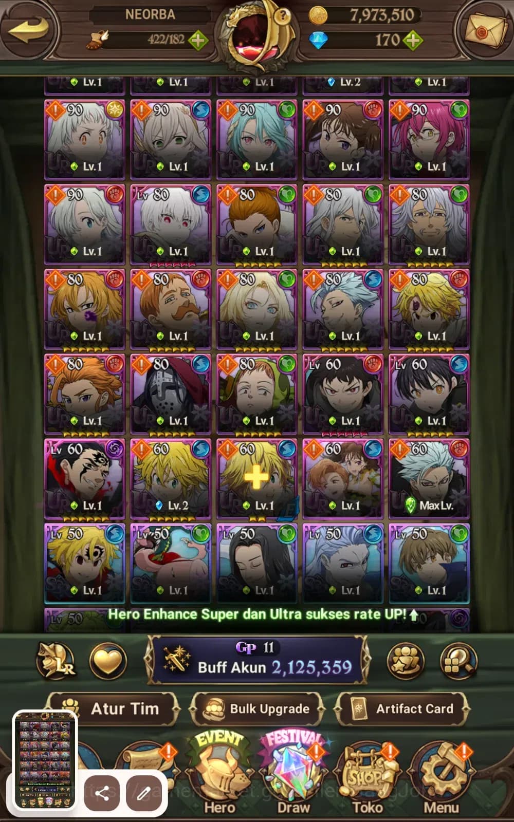 The Seven Deadly Sins: Grand Cross Accounts ASIA | 2.1M CC | Salos, Merlin Esca, Sabunak| Full image 10