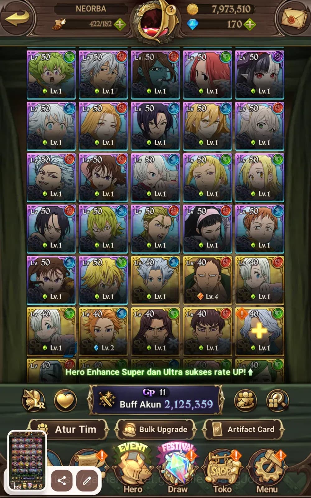 The Seven Deadly Sins: Grand Cross Accounts ASIA | 2.1M CC | Salos, Merlin Esca, Sabunak| Full image 11