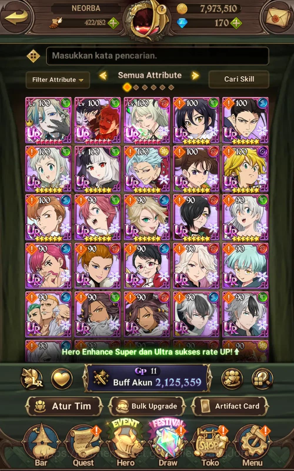 The Seven Deadly Sins: Grand Cross Accounts ASIA | 2.1M CC | Salos, Merlin Esca, Sabunak| Full image 7