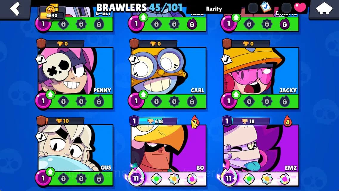 Brawl Stars Accounts 5640 Trophy|12K Bling|45 Brawler 5 MAX Lvl|2Myth [ image 10