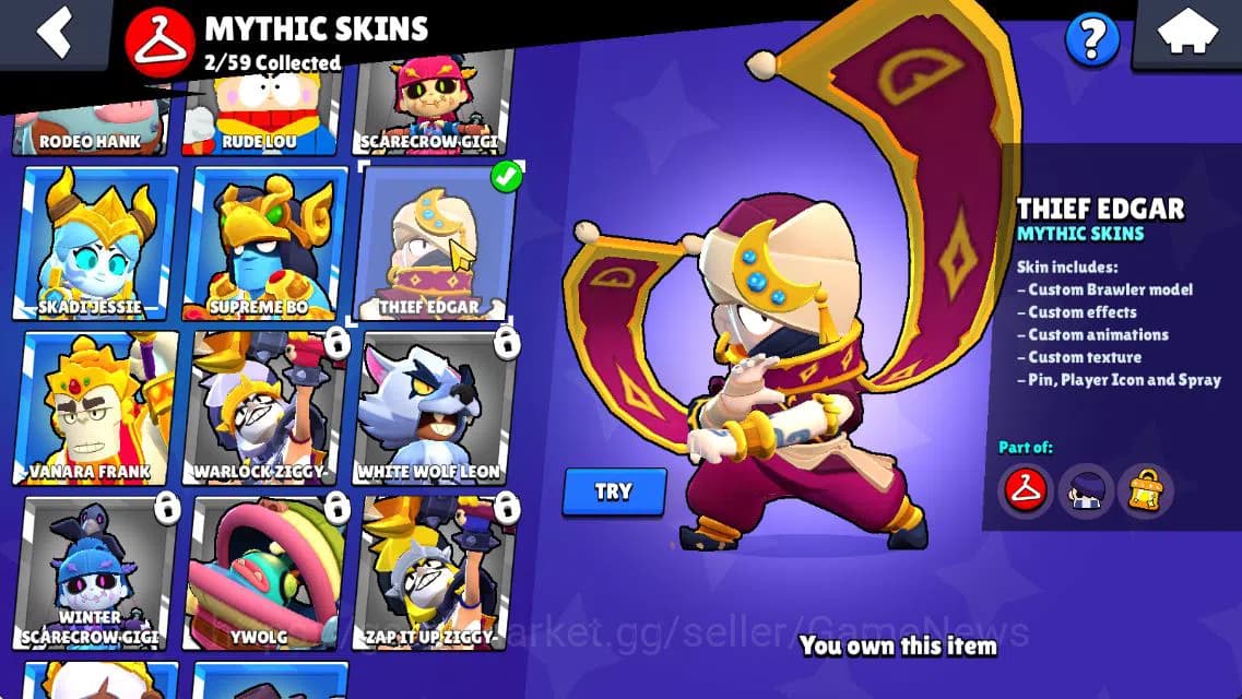 Brawl Stars Accounts 5640 Trophy|12K Bling|45 Brawler 5 MAX Lvl|2Myth [ image 12