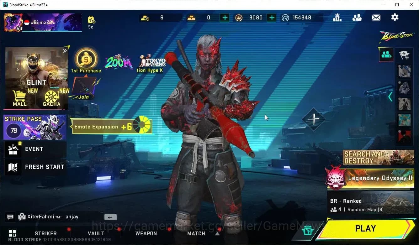 Blood Strike Accounts ASIA|16 ULTRA[Zero-Blood,Emma,JET,DeAgle,M4A1,URB, image 1