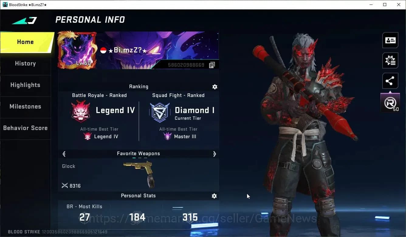 Blood Strike Accounts ASIA|16 ULTRA[Zero-Blood,Emma,JET,DeAgle,M4A1,URB, image 2