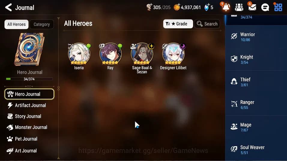 Epic Seven Accounts Global Unverif|Starter|2 ML (Designer Lilibet,Sage image 5