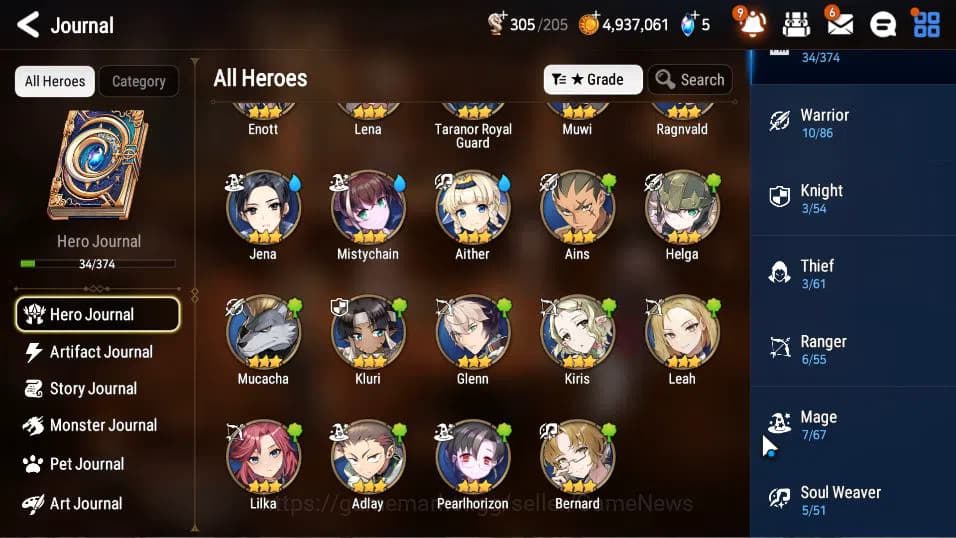 Epic Seven Accounts Global Unverif|Starter|2 ML (Designer Lilibet,Sage image 8