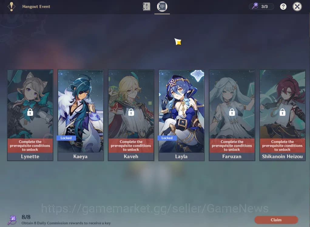 Genshin Impact Accounts ASIA|AR55|4Limited+2(*5Weapon)|Nefer,Lauma,Nahida, image 4