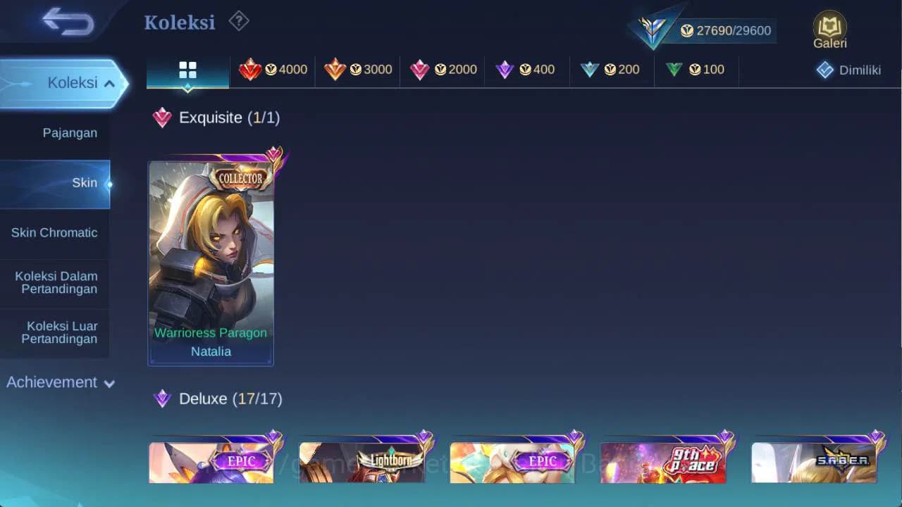 Mobile Legends: Bang Bang Accounts hero 100 skin 130+ saint badang, saber freya, drag image 3
