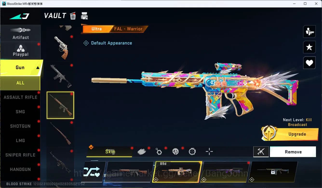 Blood Strike Accounts ASIA|ETERNAL=VOLT|COLLAB=AK47,SCAR,MCX,KAR98K,QBZ9 image 14