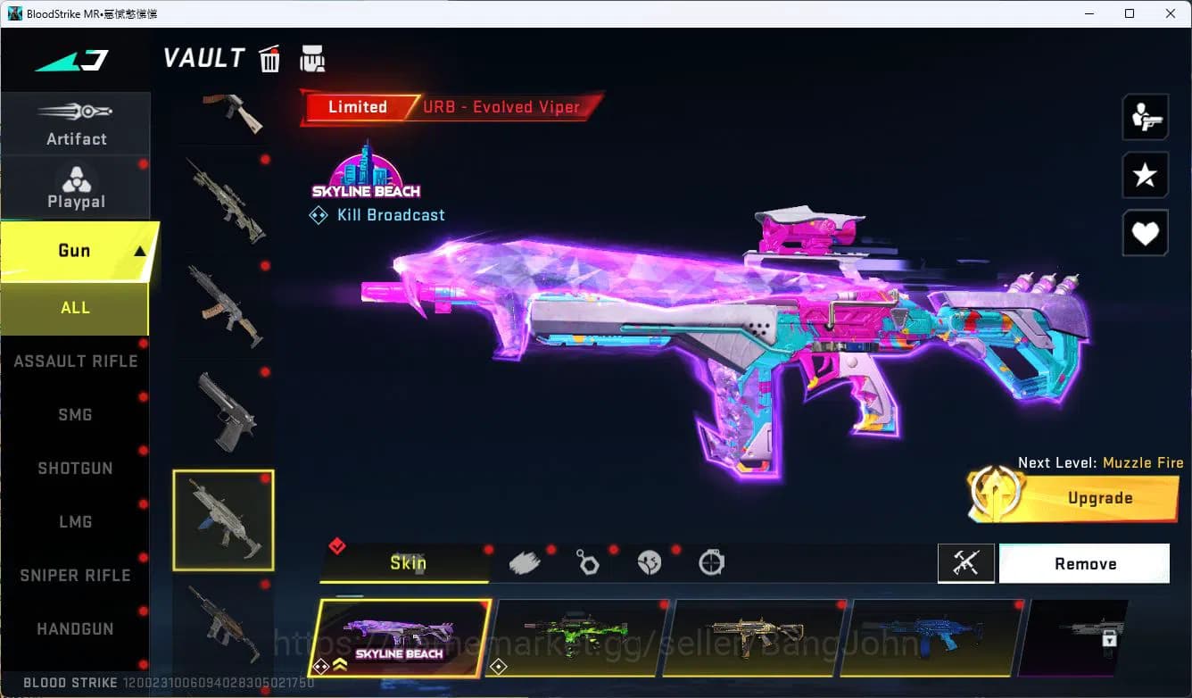Blood Strike Accounts ASIA|ETERNAL=VOLT|COLLAB=AK47,SCAR,MCX,KAR98K,QBZ9 image 20