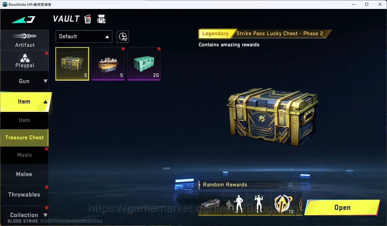 Blood Strike Accounts ASIA|ETERNAL=VOLT|COLLAB=AK47,SCAR,MCX,KAR98K,QBZ9 image 5