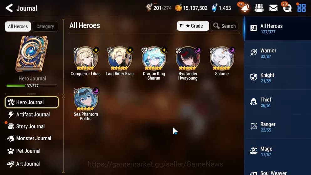 Epic Seven Accounts GLOBAL Unverif|NewEra|6 ML(Salome,C Lilias,SK Shar image 19