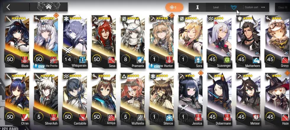 Arknights Accounts Lv 18 | 58 OP+2 Skin | 5 Char *6 |Parmanix The Pre image 5