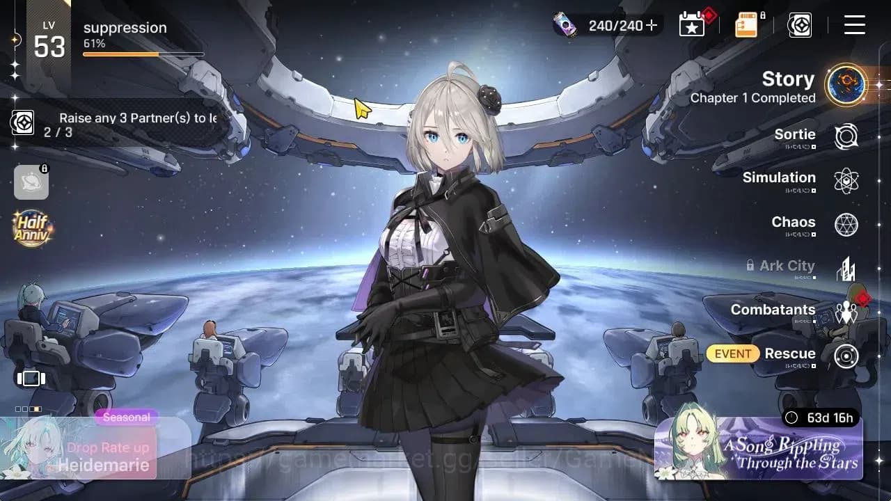 Chaos Zero Nightmare Accounts GLOBAL Lv53|8 SSR[Heidemarie,Diana,Nine,Cizuru,Ver image 1