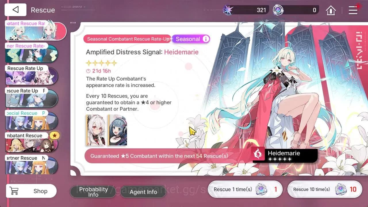 Chaos Zero Nightmare Accounts GLOBAL Lv53|8 SSR[Heidemarie,Diana,Nine,Cizuru,Ver image 14