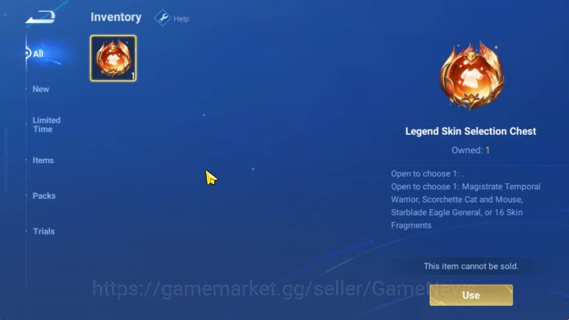 Honor of Kings Accounts Hero 7 |Starter with Legend Skin Selection Chest(D image 4