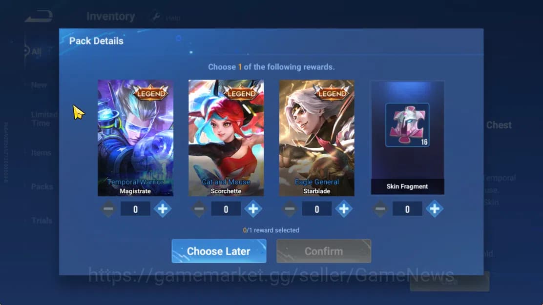 Honor of Kings Accounts Hero 7 |Starter with Legend Skin Selection Chest(D image 5