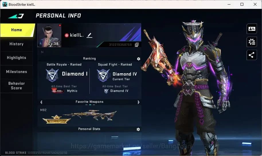 Blood Strike Accounts SIA | Eternal: Desert Eagle | 3 7DS guns | 1 TR ch image 1