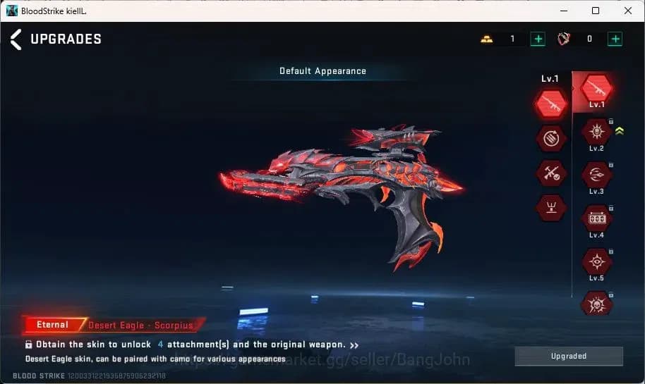 Blood Strike Accounts SIA | Eternal: Desert Eagle | 3 7DS guns | 1 TR ch image 11