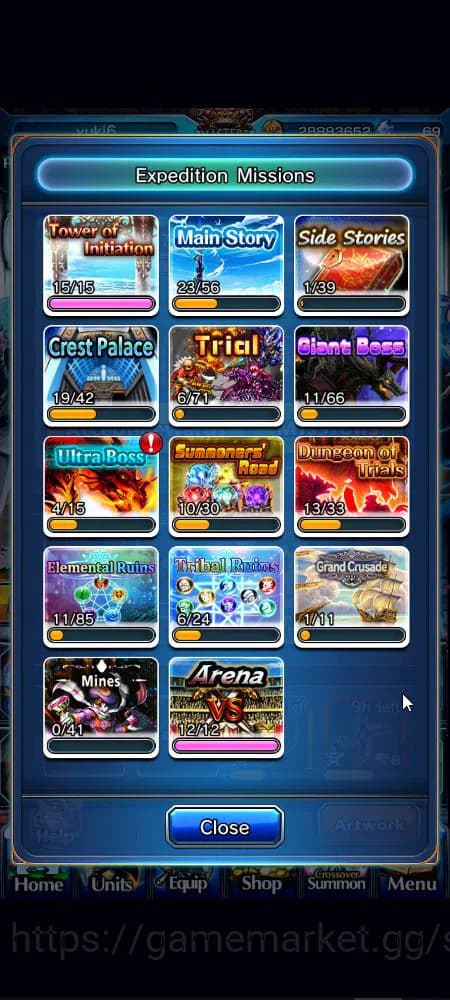 Grand Summoners Accounts Global|Rank 78|1 sp art+20 Ascend+14 TW|[Chloe,Isl image 12