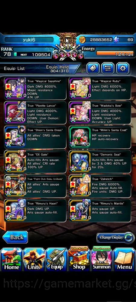 Grand Summoners Accounts Global|Rank 78|1 sp art+20 Ascend+14 TW|[Chloe,Isl image 16