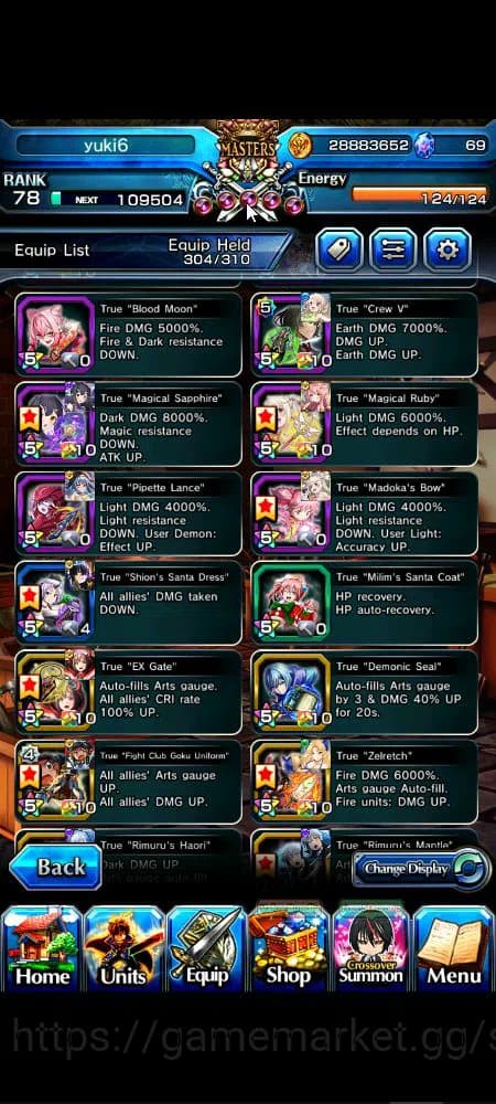 Grand Summoners Accounts Global|Rank 78|1 sp art+20 Ascend+14 TW|[Chloe,Isl image 17