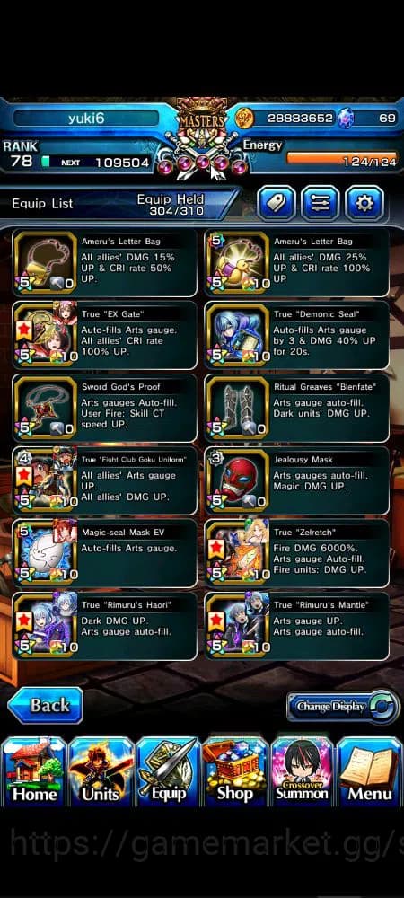 Grand Summoners Accounts Global|Rank 78|1 sp art+20 Ascend+14 TW|[Chloe,Isl image 2