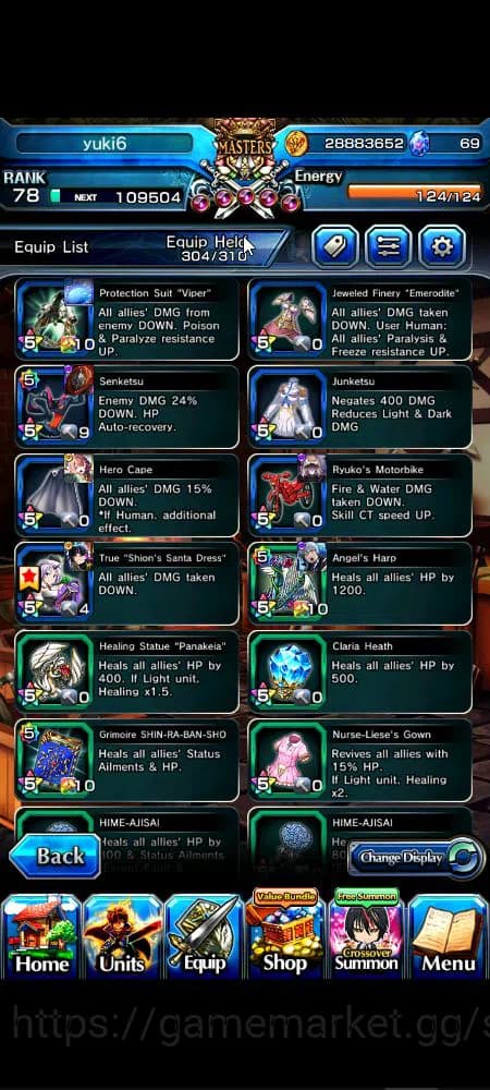 Grand Summoners Accounts Global|Rank 78|1 sp art+20 Ascend+14 TW|[Chloe,Isl image 4