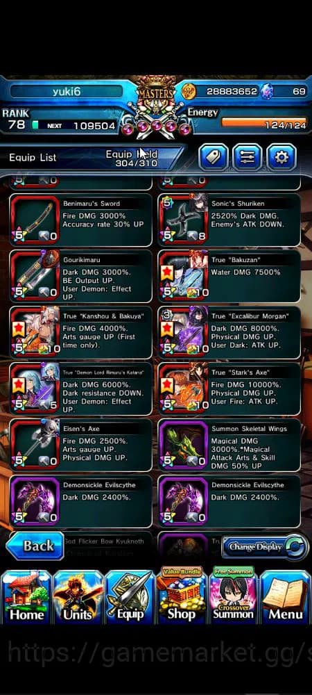 Grand Summoners Accounts Global|Rank 78|1 sp art+20 Ascend+14 TW|[Chloe,Isl image 7