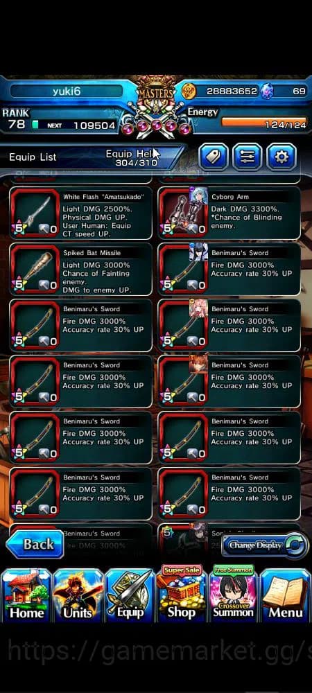 Grand Summoners Accounts Global|Rank 78|1 sp art+20 Ascend+14 TW|[Chloe,Isl image 8