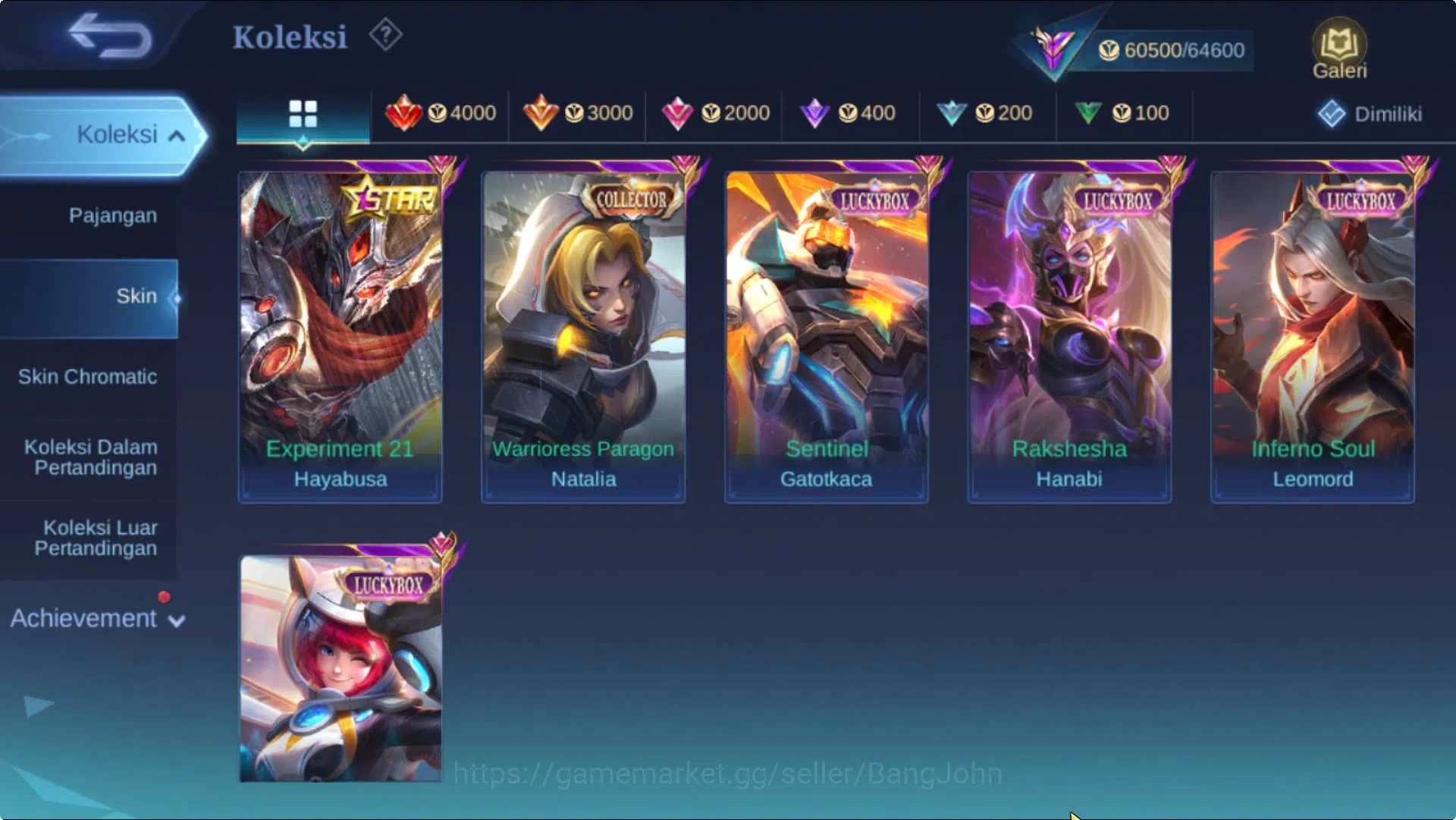 Mobile Legends: Bang Bang Accounts Hero 131 Skin 260 | KOF Karina, Mword Wanwan, Annu image 10