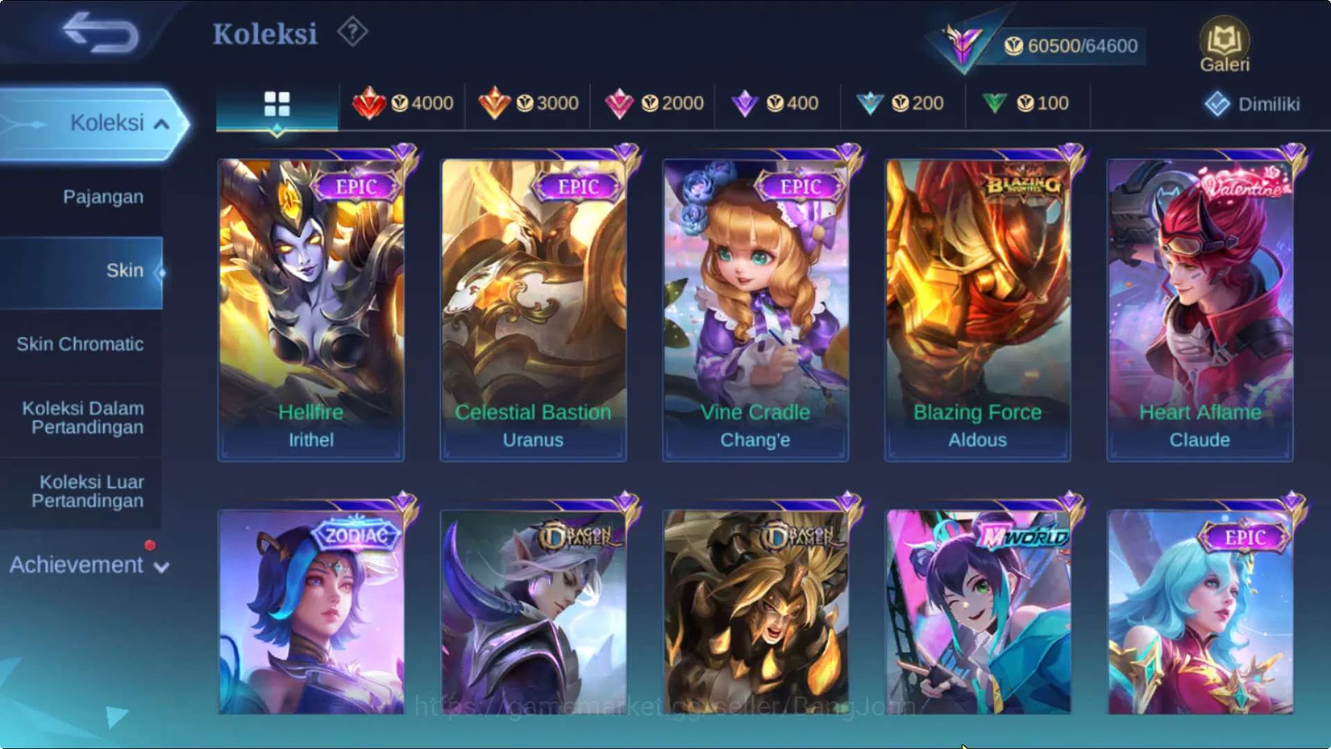 Mobile Legends: Bang Bang Accounts Hero 131 Skin 260 | KOF Karina, Mword Wanwan, Annu image 13