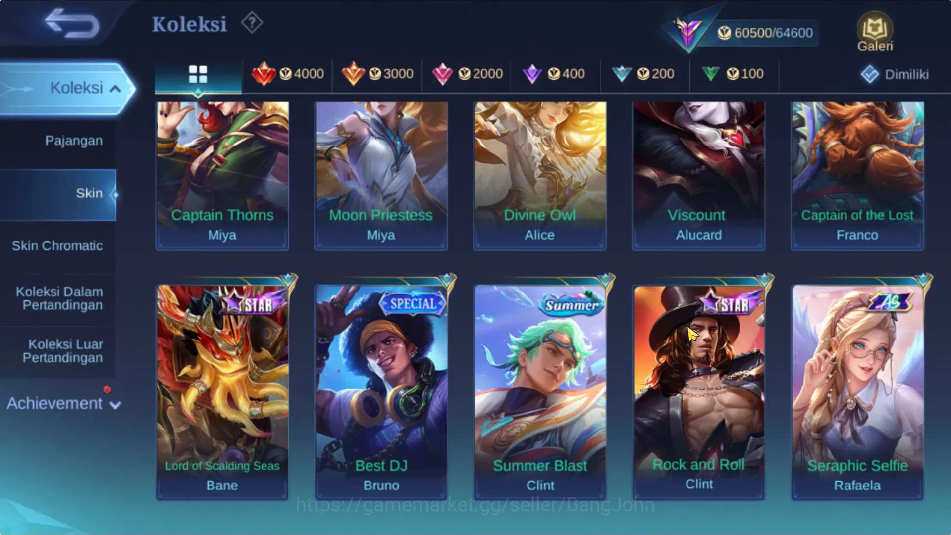 Mobile Legends: Bang Bang Accounts Hero 131 Skin 260 | KOF Karina, Mword Wanwan, Annu image 15