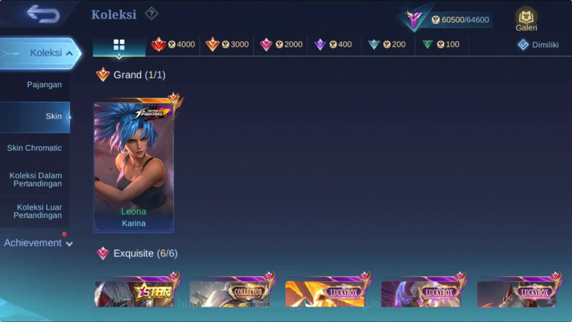 Mobile Legends: Bang Bang Accounts Hero 131 Skin 260 | KOF Karina, Mword Wanwan, Annu image 9