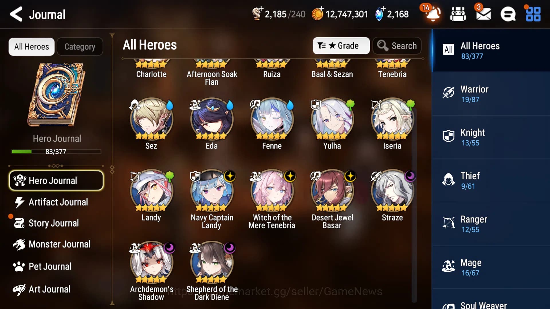 Epic Seven Accounts GLOBAL Unverif|Best ML|6 ML(Shepherd Dark Diane,WO image 11