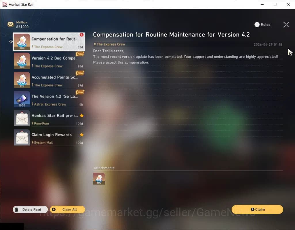 Honkai Star Rail Accounts ASIA|TL 15|1 Golden Companion Spirit|3 Limited|Spa image 2