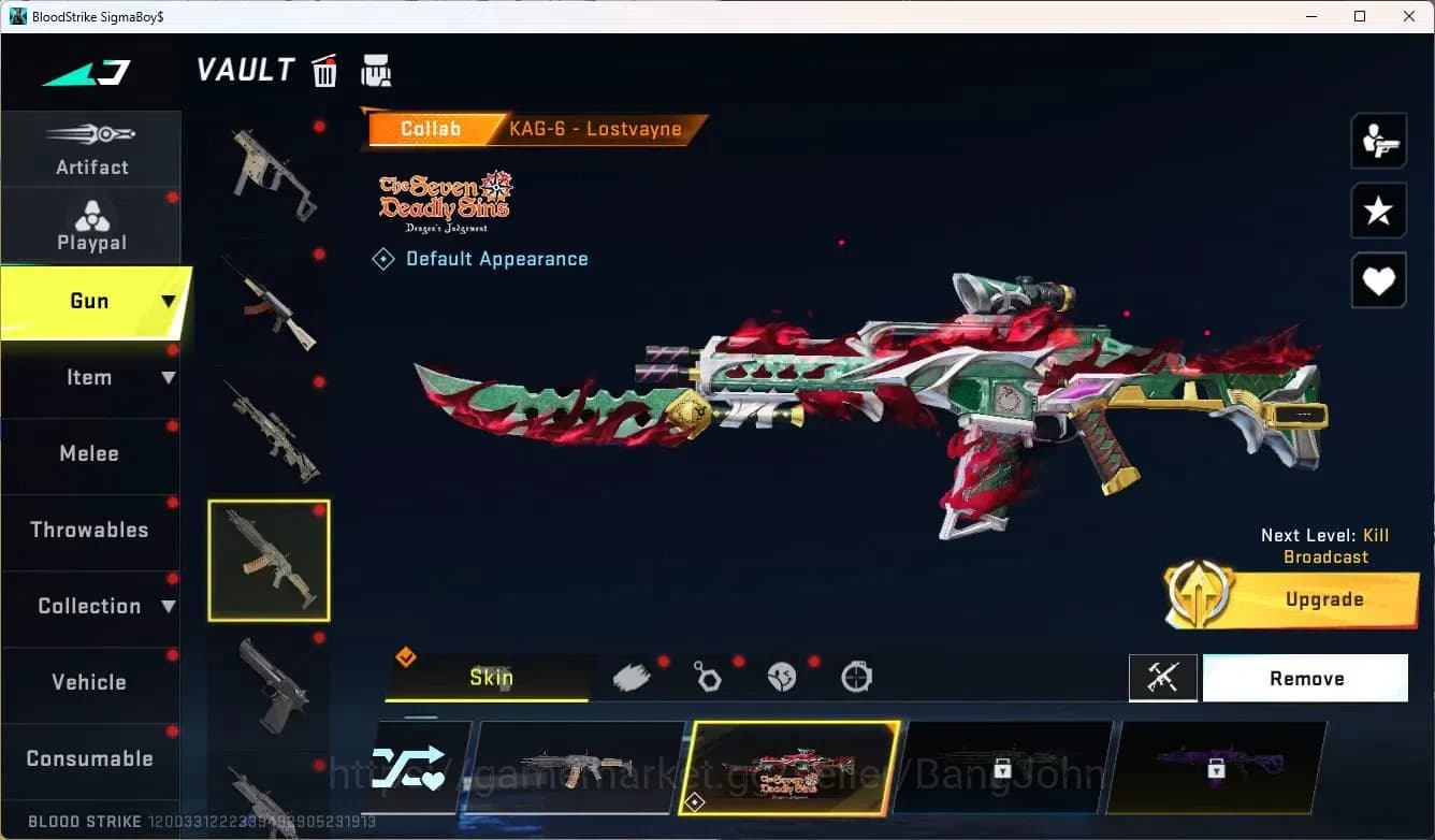 Blood Strike Accounts ASIA | 3 7DS GUN: KAG-6,Kar98k,QBZ95|7DS EMMA|2 Li image 9