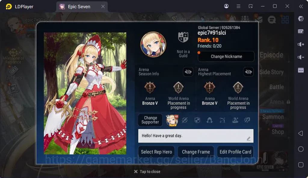 Epic Seven Accounts Global Unverif | 1 ML | (Tieria,vildred,Verinika,T image 1