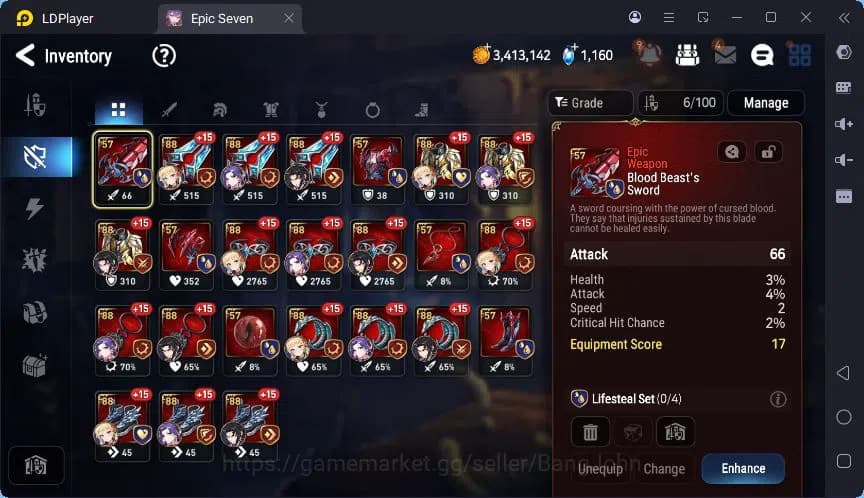 Epic Seven Accounts Global Unverif | 1 ML | (Tieria,vildred,Verinika,T image 10